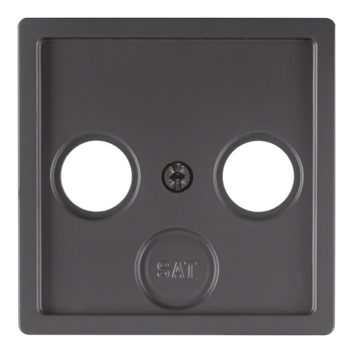Berker Pièce centrale anthracite/sable pour prise antenne 12036086