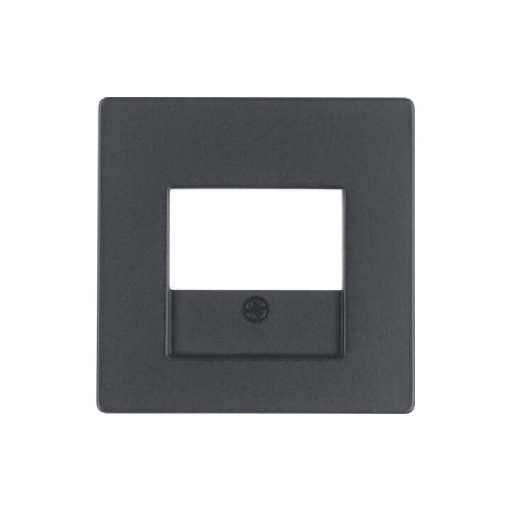 Berker Pièce centrale anthracite/satinée avec découpe TAE 10336086