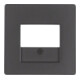 Berker Pièce centrale anthracite/satinée avec découpe TAE 10336086