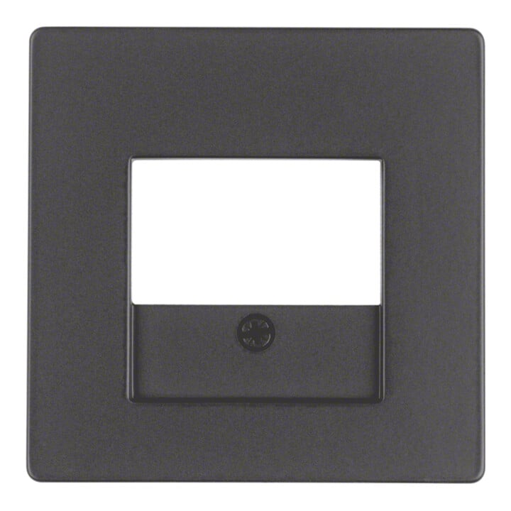 Berker Pièce centrale anthracite/satinée avec découpe TAE 10336086