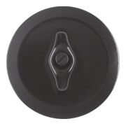 Berker Pièce centrale avec bouton noir/gris 164701-1