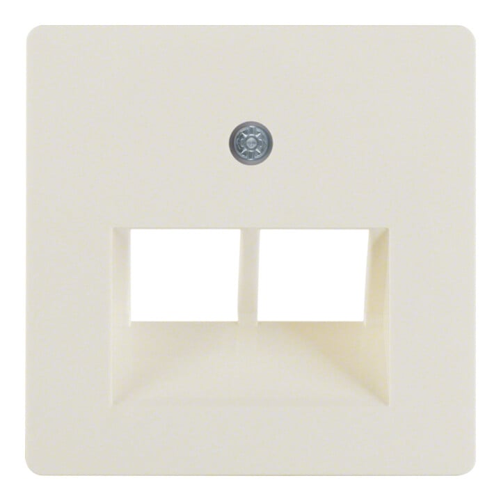 Berker Plaque centrale blanche pour prise ISDN 146902