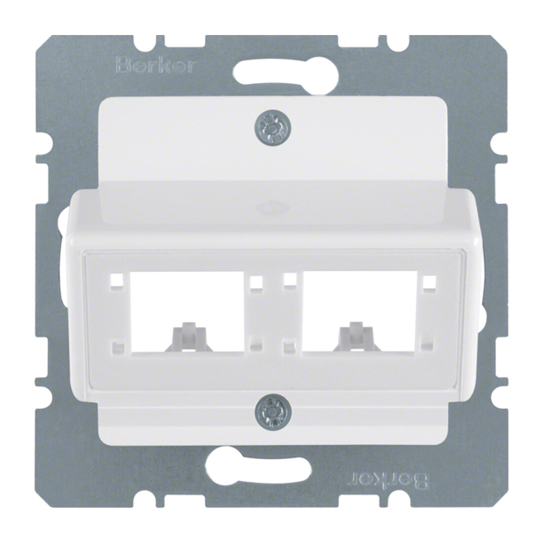 Berker Plaque centrale pour 1 ou 2 modules individuels 147209