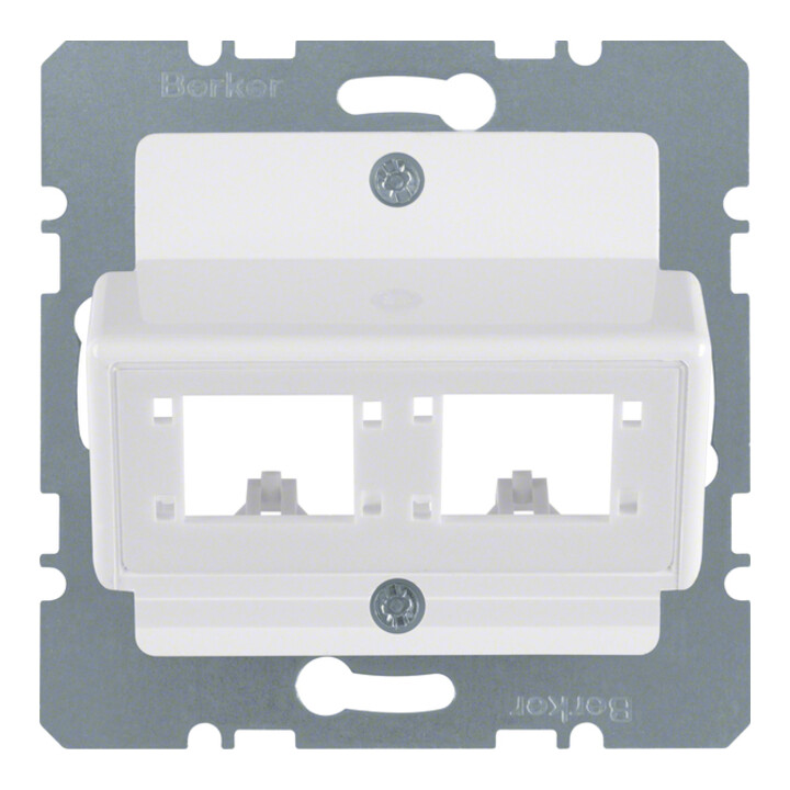 Berker Plaque centrale pour 1 ou 2 modules individuels 147209