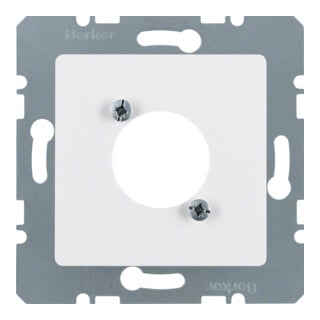Berker Plaque centrale pws pour connecteur rond 141209