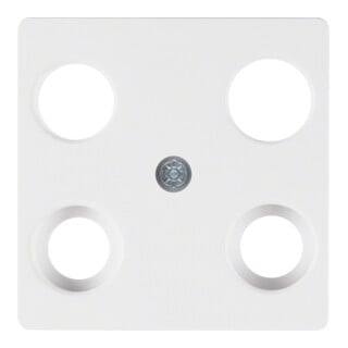 Berker Plaque centrale pws pour prise antenne 4 trous 148309