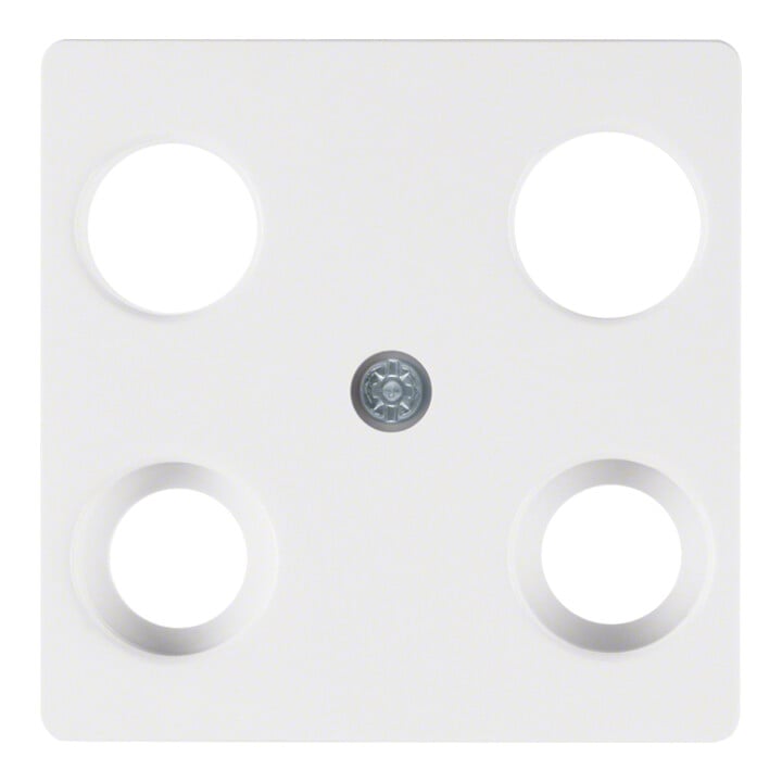 Berker Plaque centrale pws pour prise antenne 4 trous 148309