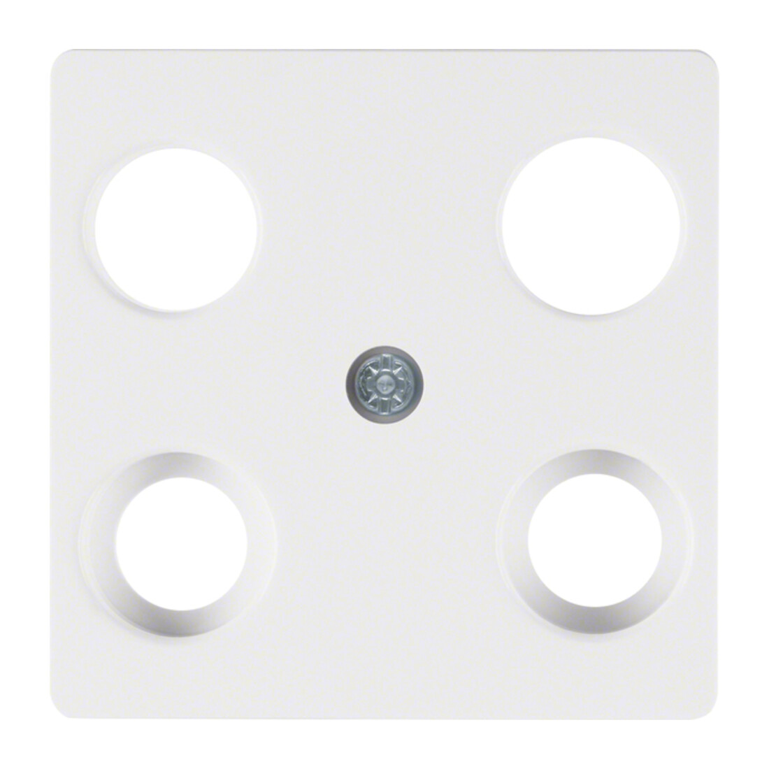Berker Plaque centrale pws pour prise antenne 4 trous 148309