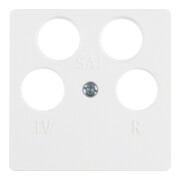 Berker Plaque centrale pws pour prise antenne 4 trous 148409-3