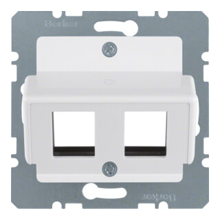Berker Plaque centrale pws pour prise modulaire Krone 146409