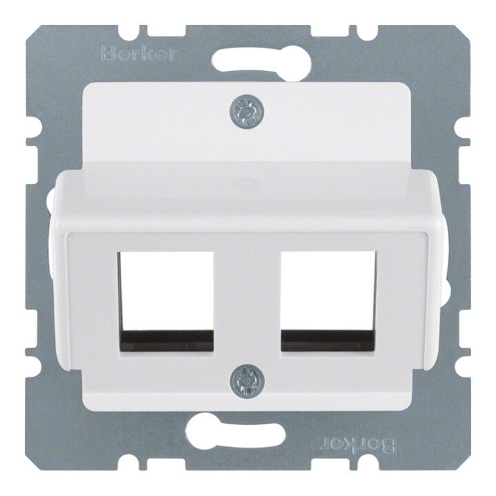 Berker Plaque centrale pws pour prise modulaire Krone 146409