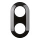 Berker Plaque combinée 2x noir 138121