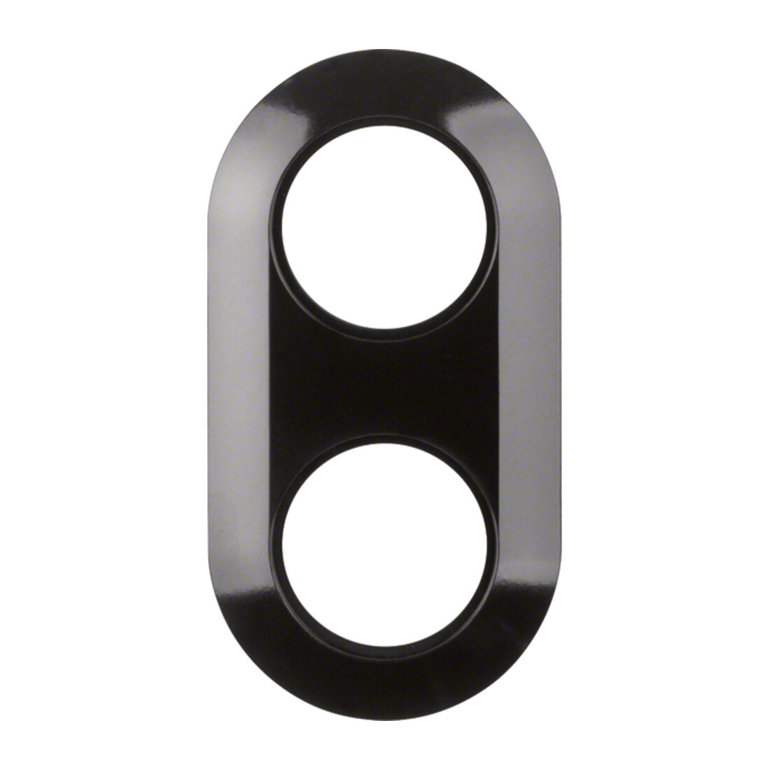 Berker Plaque combinée 2x noir 138121