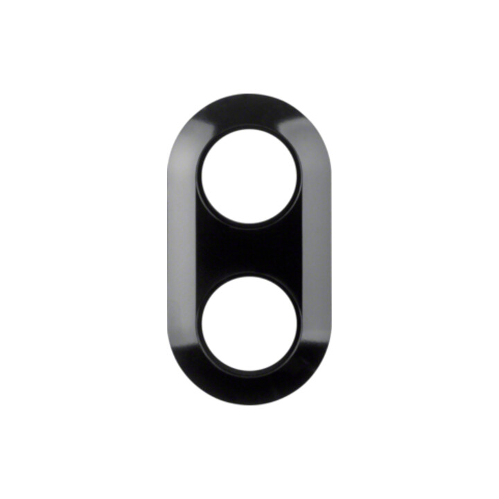 Berker Plaque combinée 2x noir 138121