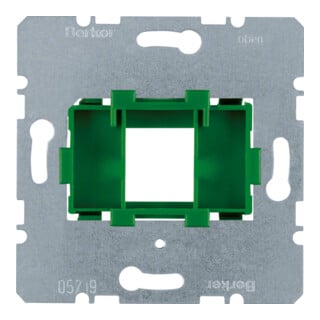berker Plaque de montage 454004 Modules d’insertion vert