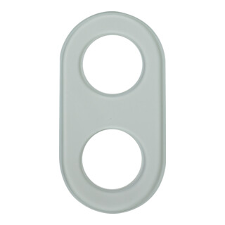 Berker Plaque en verre 2 fois 1102