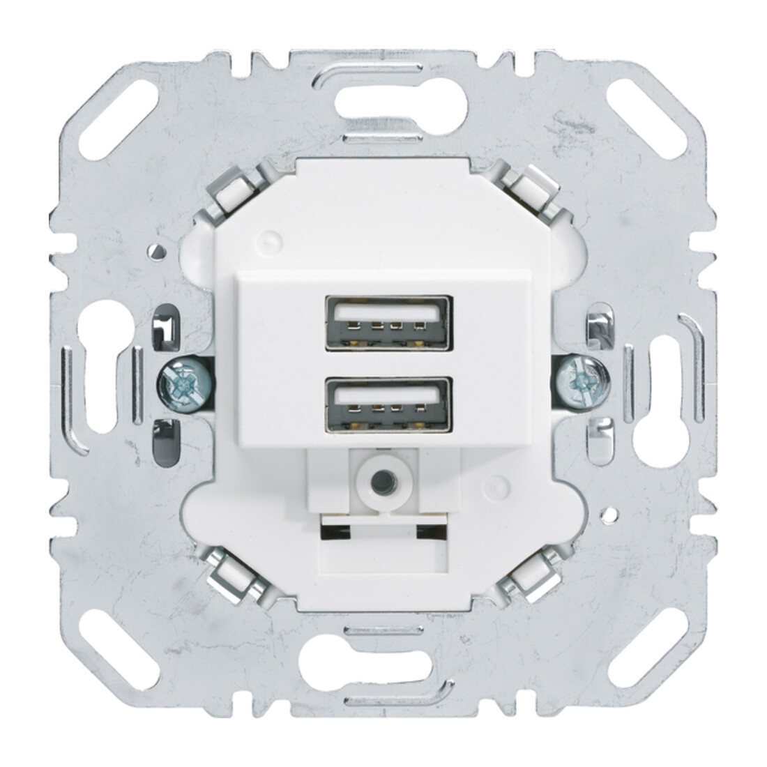 Berker Prise de charge USB 230V double 3A blanc polaire 260209