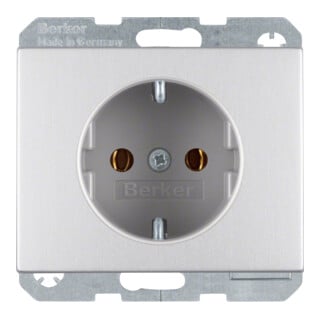 Berker Prise SCHUKO alu 47157003