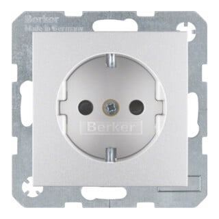 Berker Prise Schuko alu mat 47231404