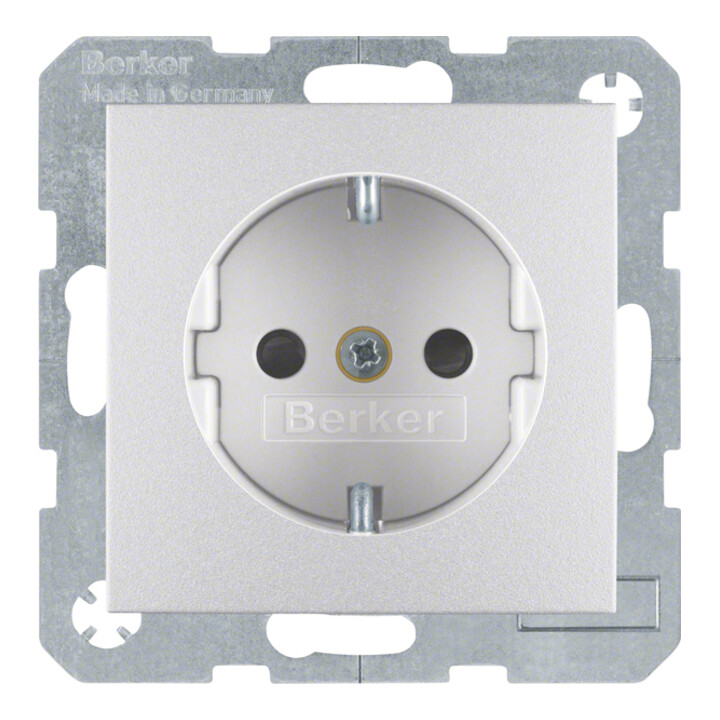 Berker Prise Schuko alu mat 47231404