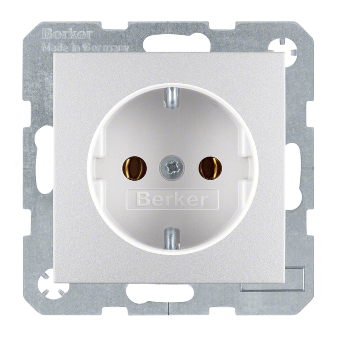 Berker Prise Schuko alu mat 47431404
