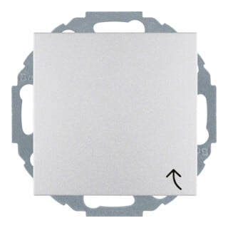 Berker Prise Schuko alu/mat avec couvercle rabattable 47441404