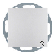 Berker Prise Schuko alu/mat avec couvercle rabattable 47441404-3