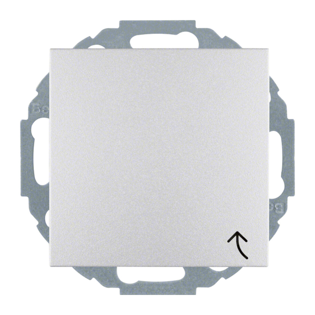 Berker Prise Schuko alu/mat avec couvercle rabattable 47441404