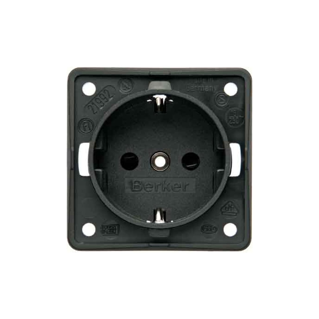 Berker Prise Schuko anthracite avec bornes à vis 941852505