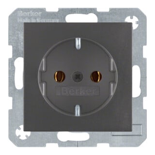 Berker Prise Schuko anthracite/mat 47431606