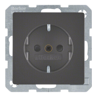Berker Prise SCHUKO anthracite/satiné 47236086