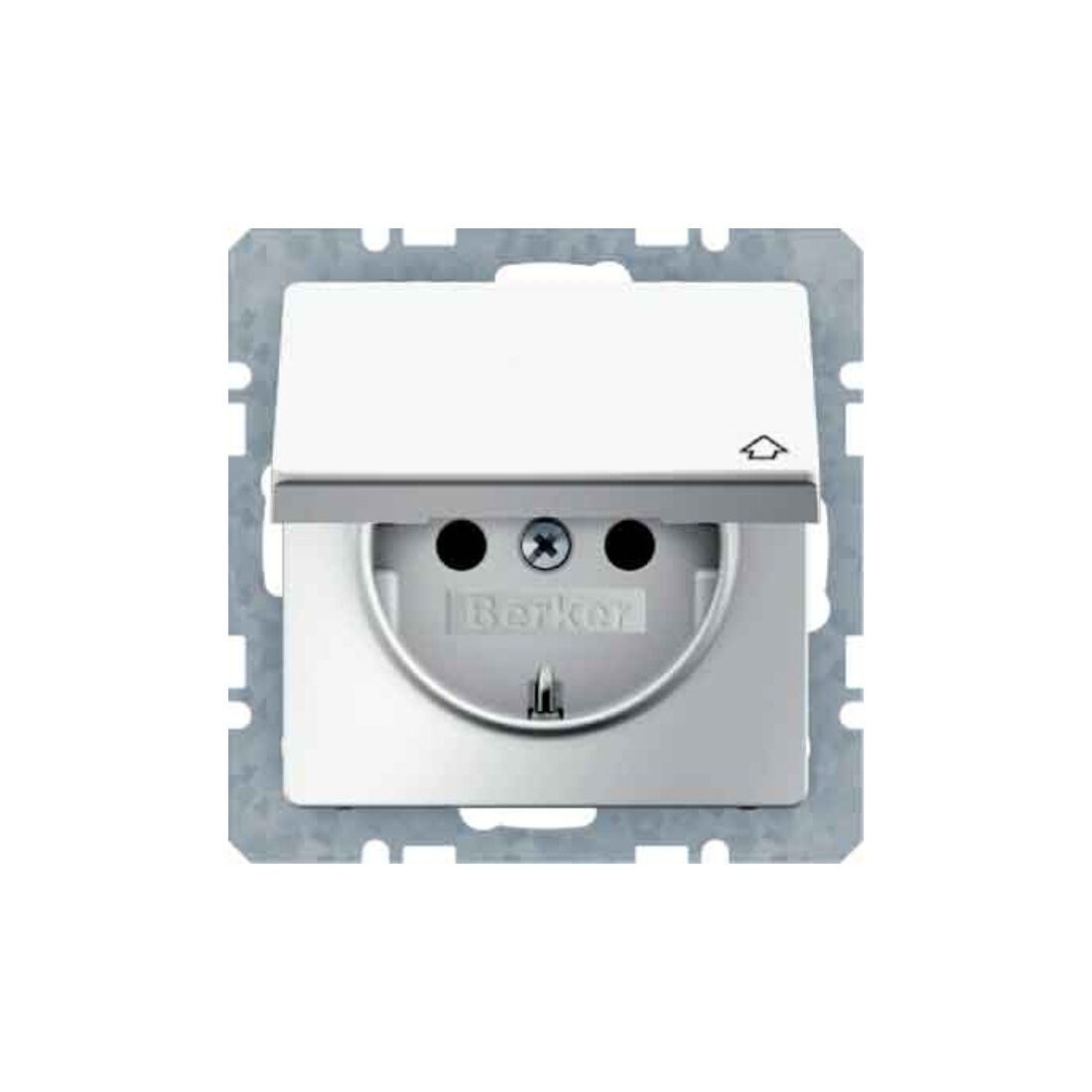 Berker Prise SCHUKO avec couvercle rabattable 47516069