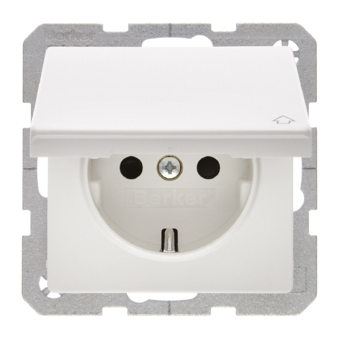 Berker Prise SCHUKO avec couvercle rabattable 47516089