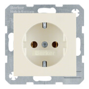 Berker Prise SCHUKO blanc/gris 47438982-1
