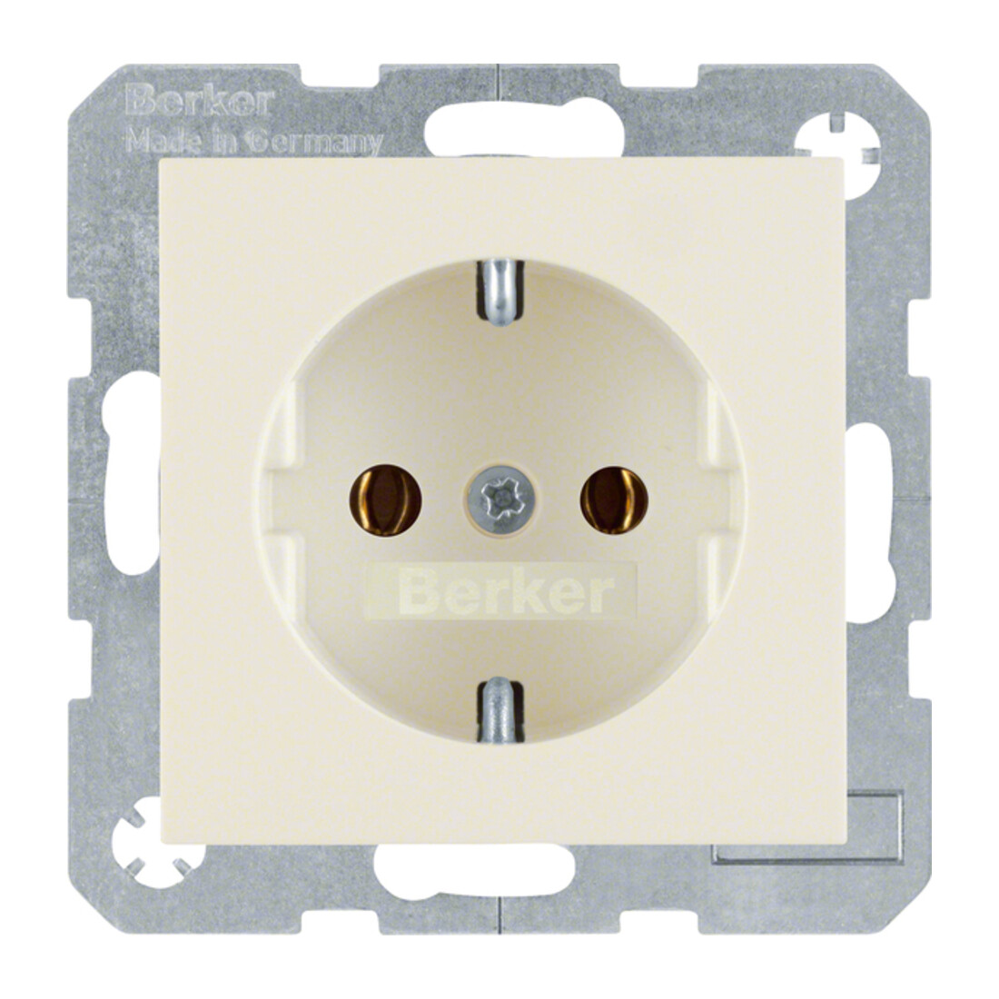 Berker Prise SCHUKO blanc/gris 47438982
