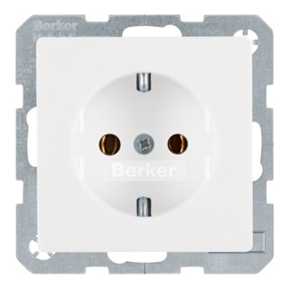 Berker Prise SCHUKO polar blanc mat 47436089