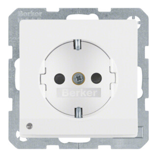Berker Prise SCHUKO pows/sa avec éclairage LED d'orientation 41096089
