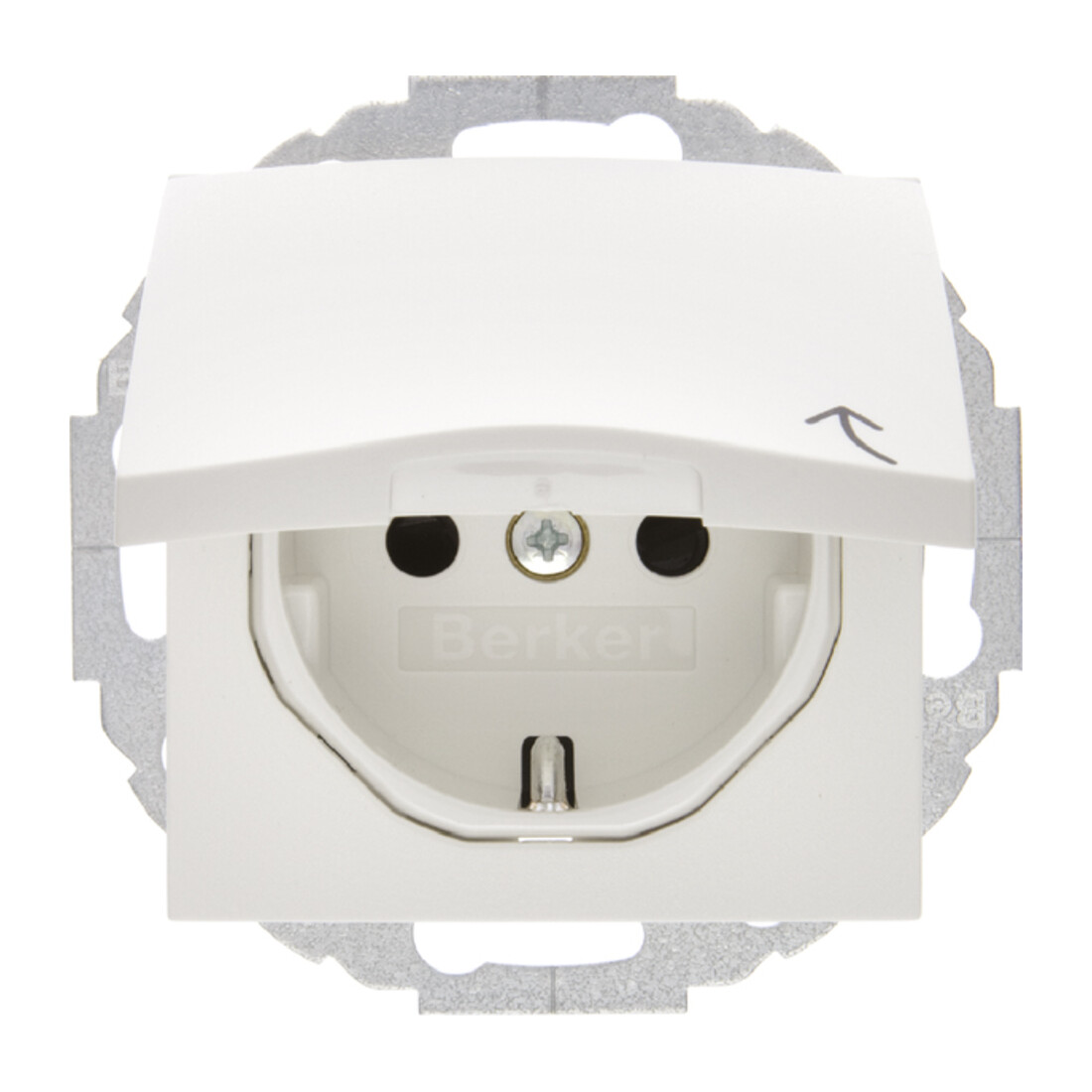Berker Prise Schuko pws avec couvercle rabattable 47441909