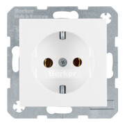 Berker Prise SCHUKO pws/gl avec bornes de connexion 47438989-1