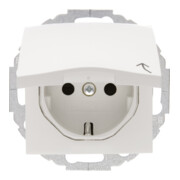 Berker Prise SCHUKO pws/gl avec couvercle rabattable 47448989-1