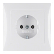Berker Prise SCHUKO pws/gl avec plaque de recouvrement 47228989-1