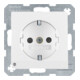 Berker Prise SCHUKO pws/mat avec LED d’orientation 41091909
