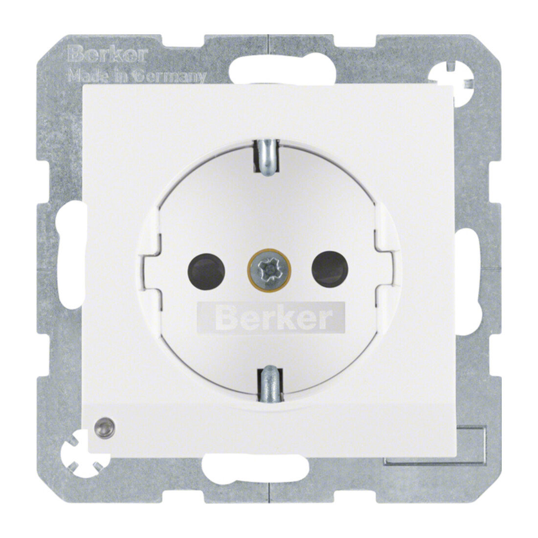 Berker Prise SCHUKO pws/mat avec LED d’orientation 41091909