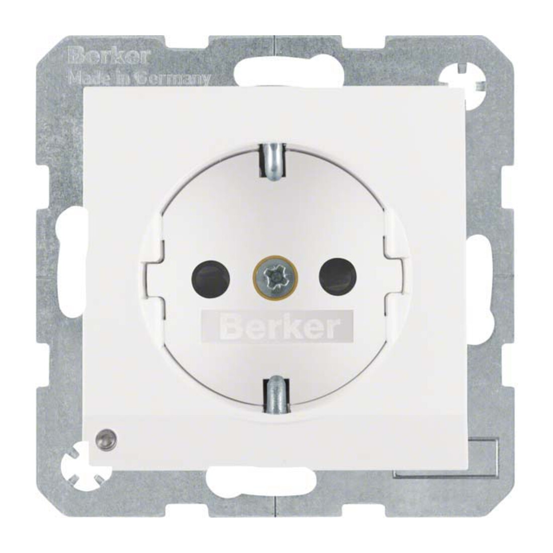 Berker Prise SCHUKO pws/mat avec LED d’orientation 41091909