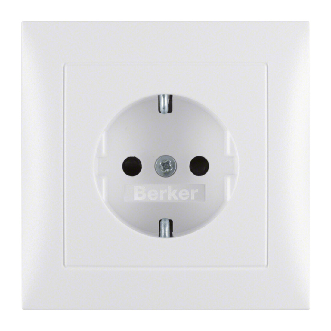 Berker Prise Schuko pws/mat avec plaque de recouvrement 47229909