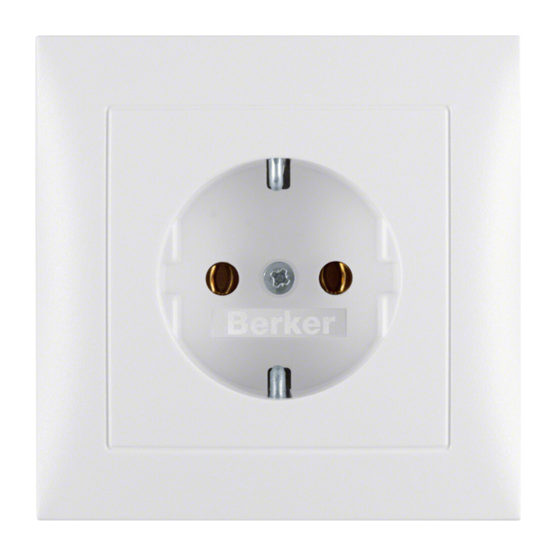 Berker Prise Schuko pws/mat avec plaque de recouvrement 47429909