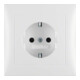Berker Prise Schuko pws/mat avec plaque de recouvrement 47429909