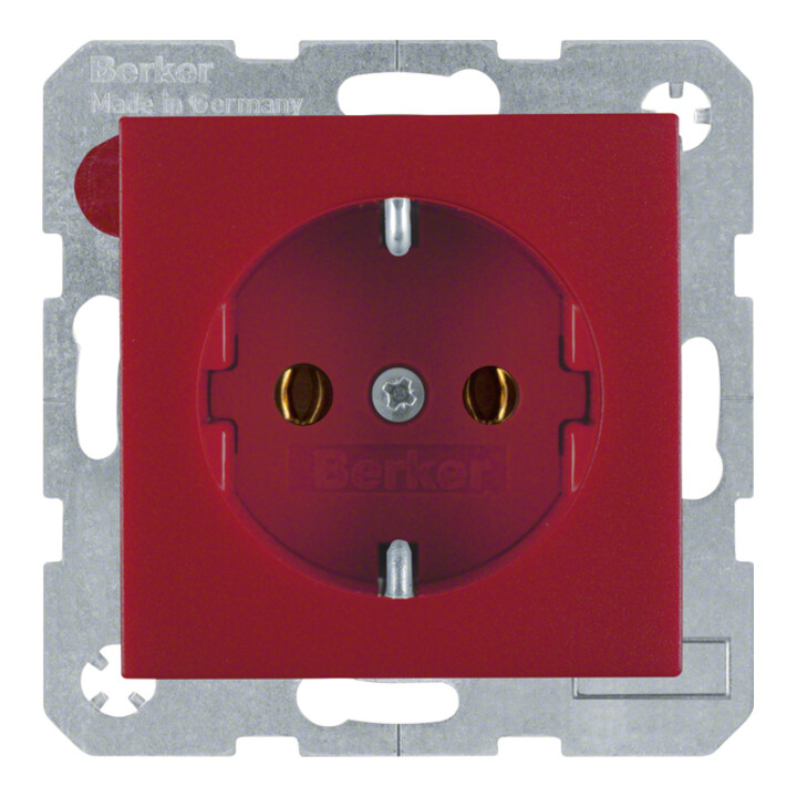 Berker Prise Schuko rouge 1 prise 47431912
