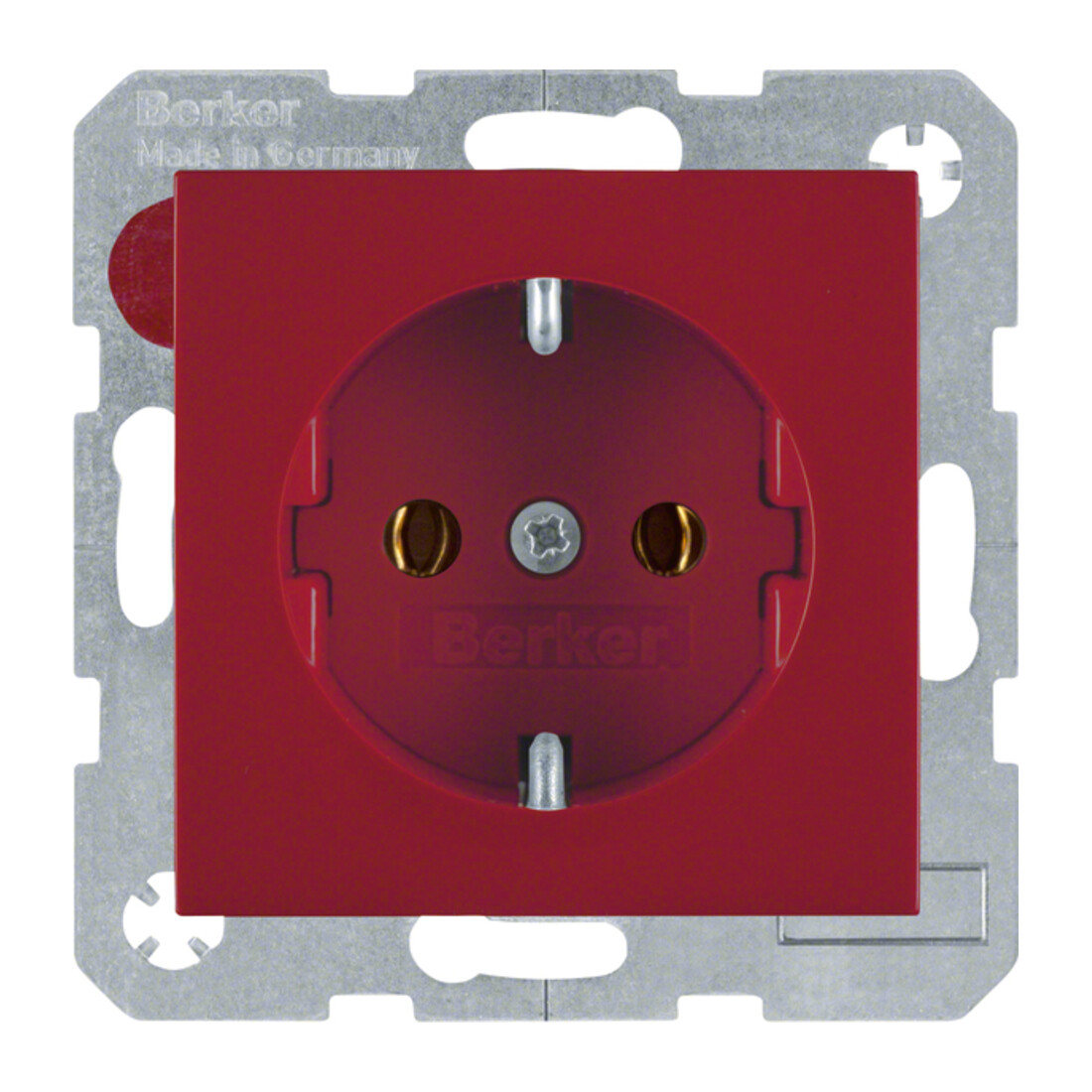 Berker Prise SCHUKO rouge/gris 47438912
