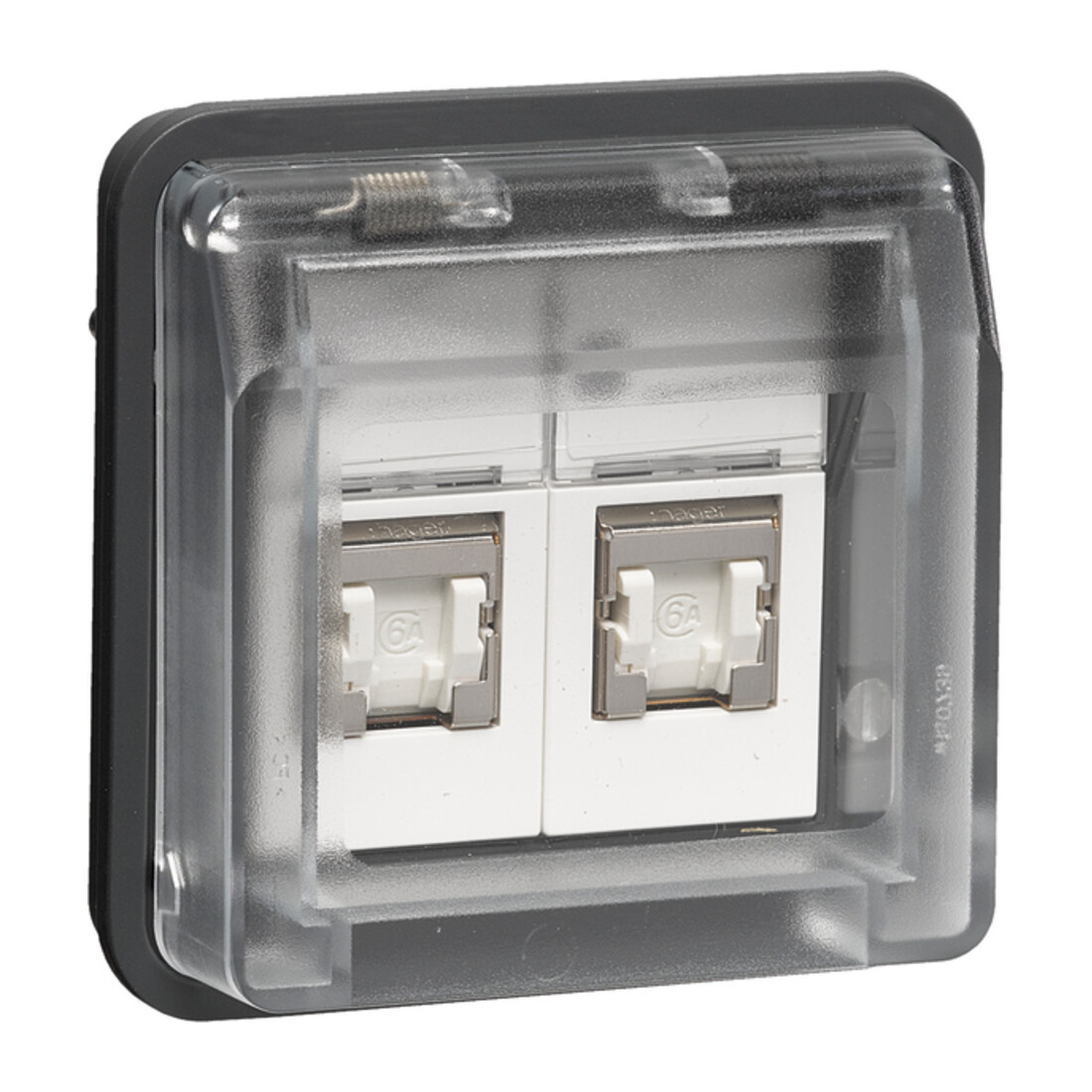 Berker Prises UAE 8/8 pôles blindées gris clair mat 14103505